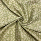 Moss Green & Cream Batik Print Cotton Dupion Fabric - TradeUNO