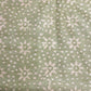 Green & Cream Batik Print Cotton Dupion Fabric - TradeUNO