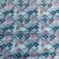 Sky blue & Multicolor Floral Print Chinon Fabric - TradeUNO