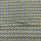 Cream & Green Geometrical Print Chinon Fabric - TradeUNO