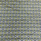 Cream & Green Geometrical Print Chinon Fabric - TradeUNO