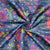 Navy Blue & Multicolor Floral Sequence Chanderi Fabric - TradeUNO