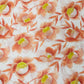 Pink & Orange Floral Sequence Chanderi Fabric - TradeUNO