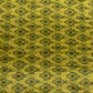 Olive Green Ikkat Print Chinon Fabric - TradeUNO