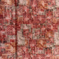 Peach & multicolor Traditional print Chinon Fabric - TradeUNO