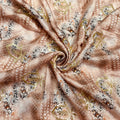Pink Traditonal Print Viscose Chinon
