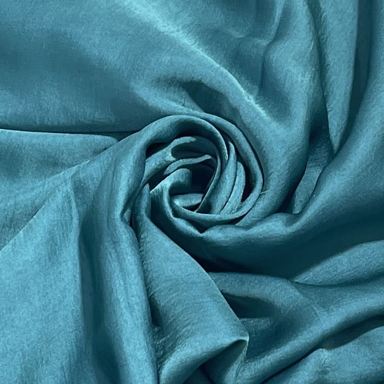 Premium Shamrock Green Solid Bemberg Silk Fabric