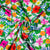 White & Multicolor Floral Print Modal Satin Fabric - TradeUNO