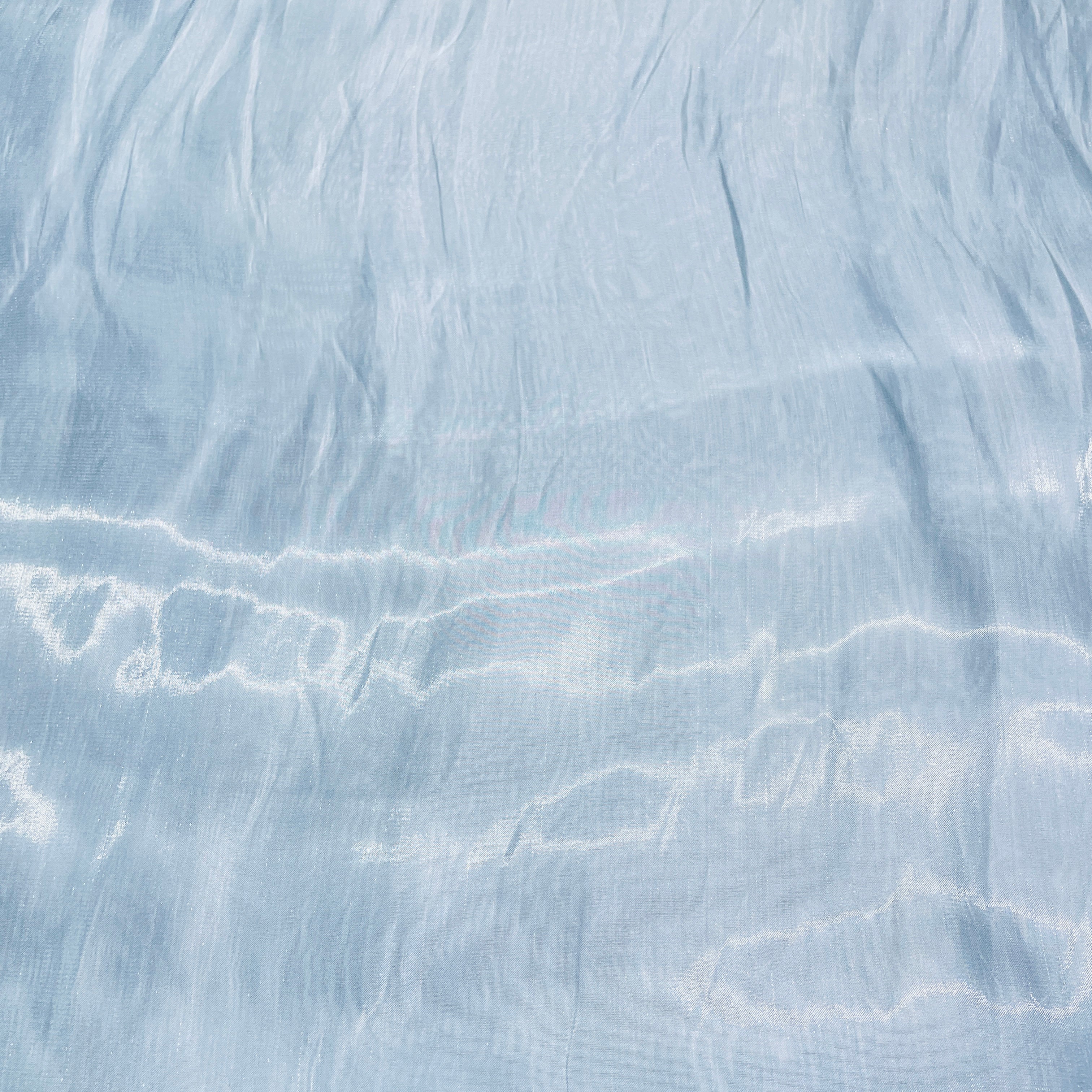 Sea Blue Solid Zodiac Satin Fabric - TradeUNO