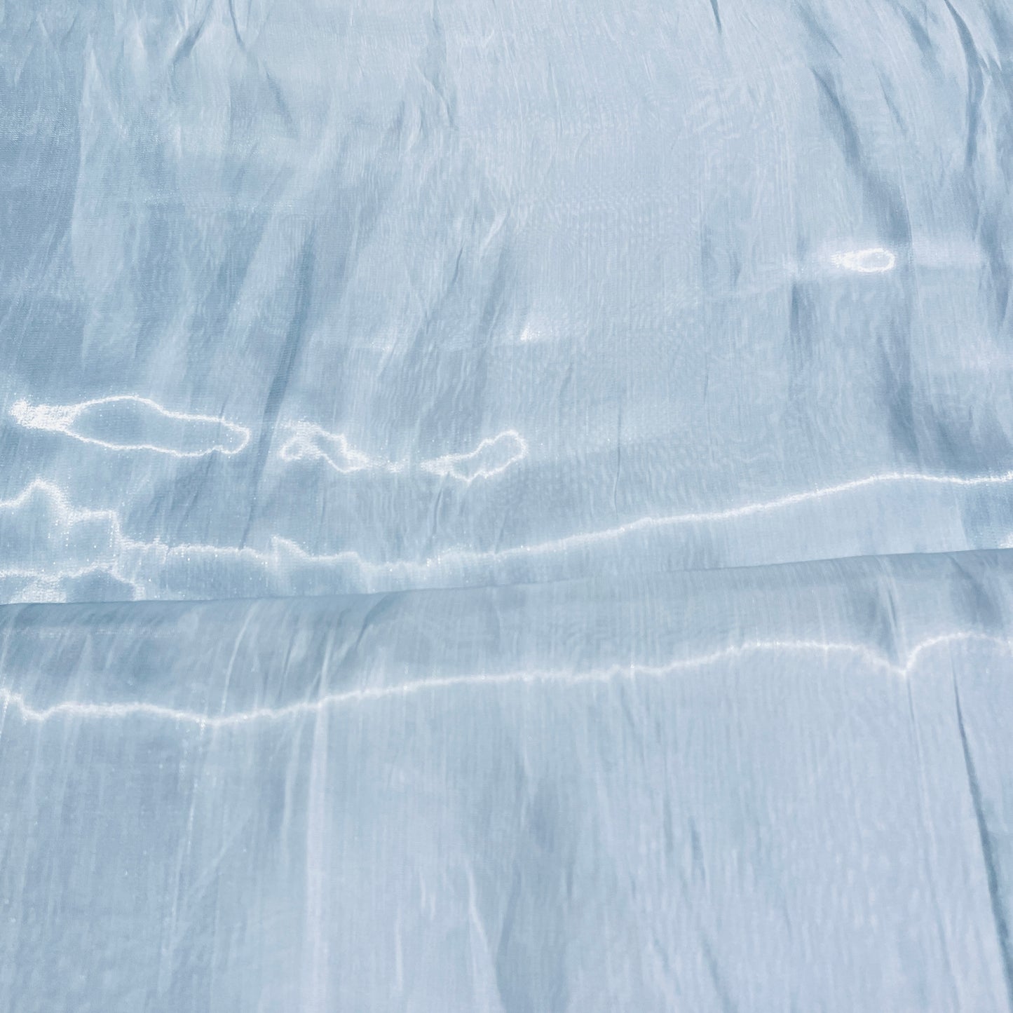 Sea Blue Solid Zodiac Satin Fabric - TradeUNO