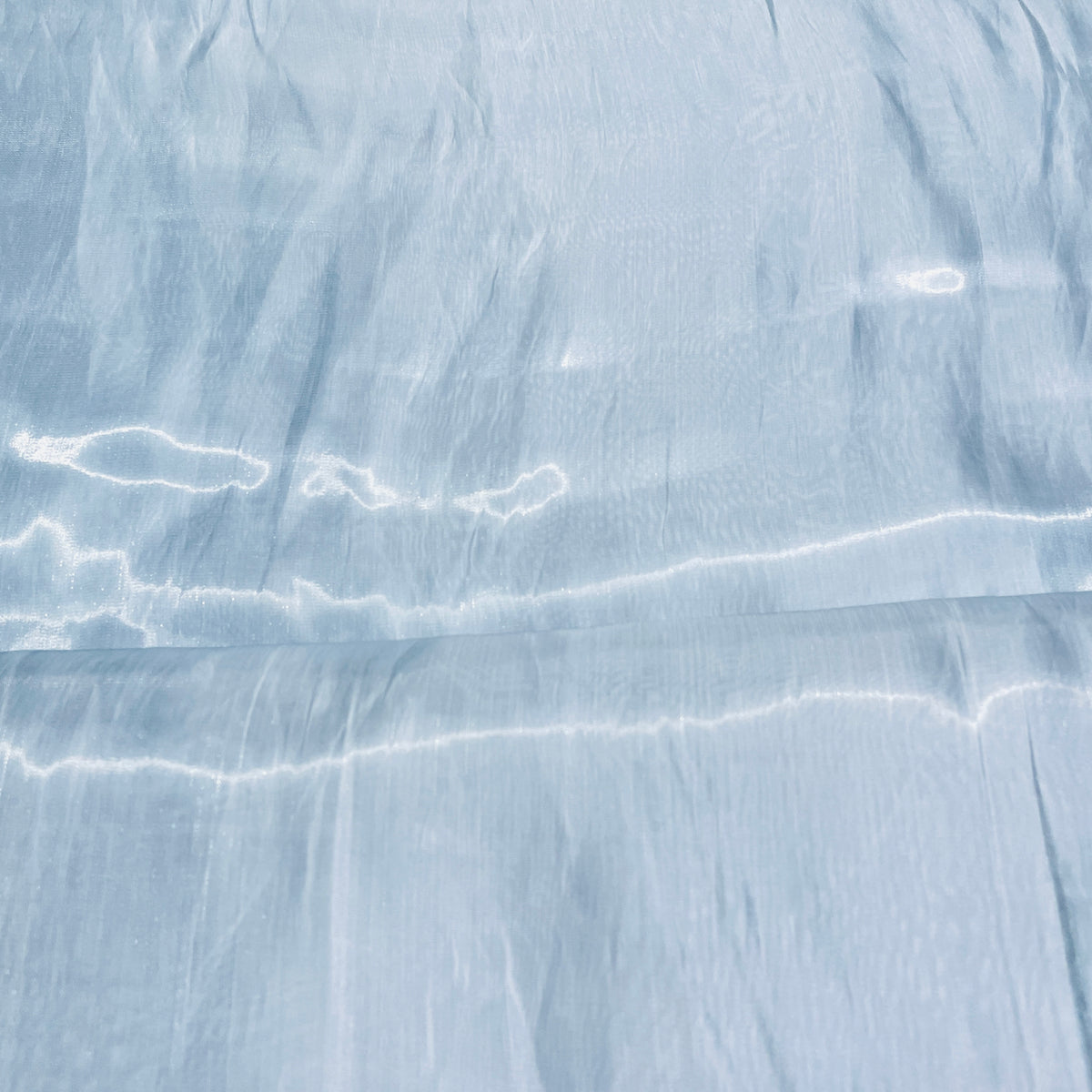 Sea Blue Solid Zodiac Satin Fabric - TradeUNO