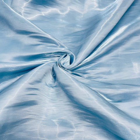 Sea Blue Solid Zodiac Satin Fabric - TradeUNO