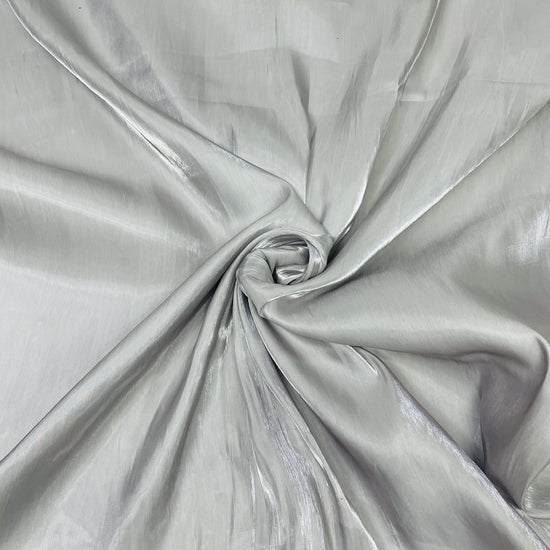 Grey Solid Zodiac Satin Fabric