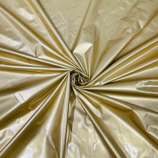 Golden Solid Rexine Lyrca