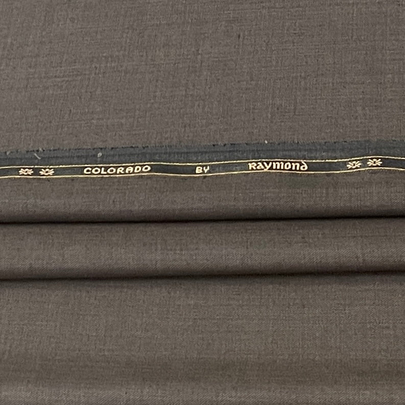 Dark Brown Solid Viscose Suiting Fabric Set