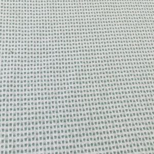 Classic Green White Check Print Woollen Tweed Lycra Fabric