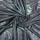 Black 3D Shimmer Foil Imported Knit Lycra Fabric - TradeUNO