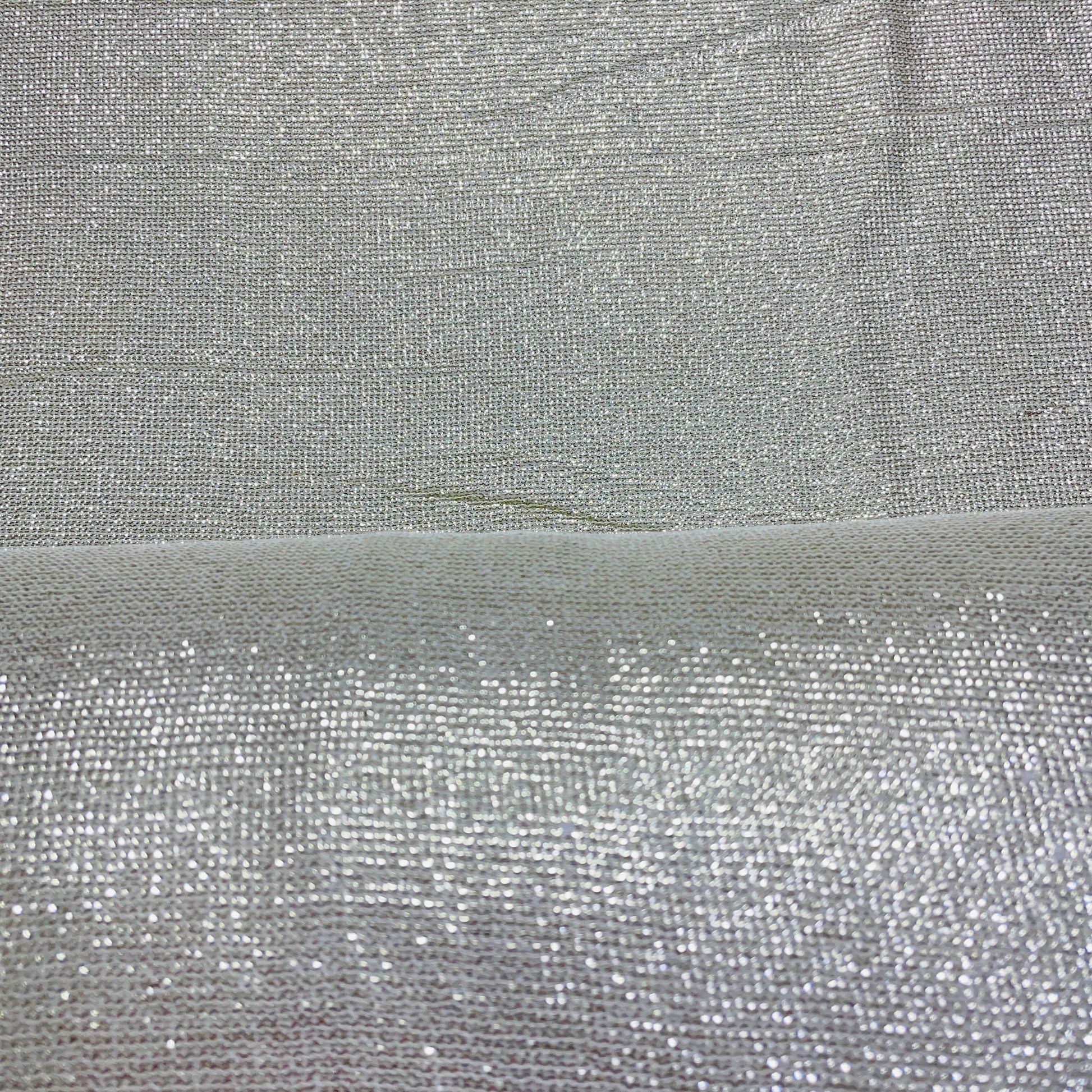 White Sequence Embroidery Georgette Fabric - TradeUNO