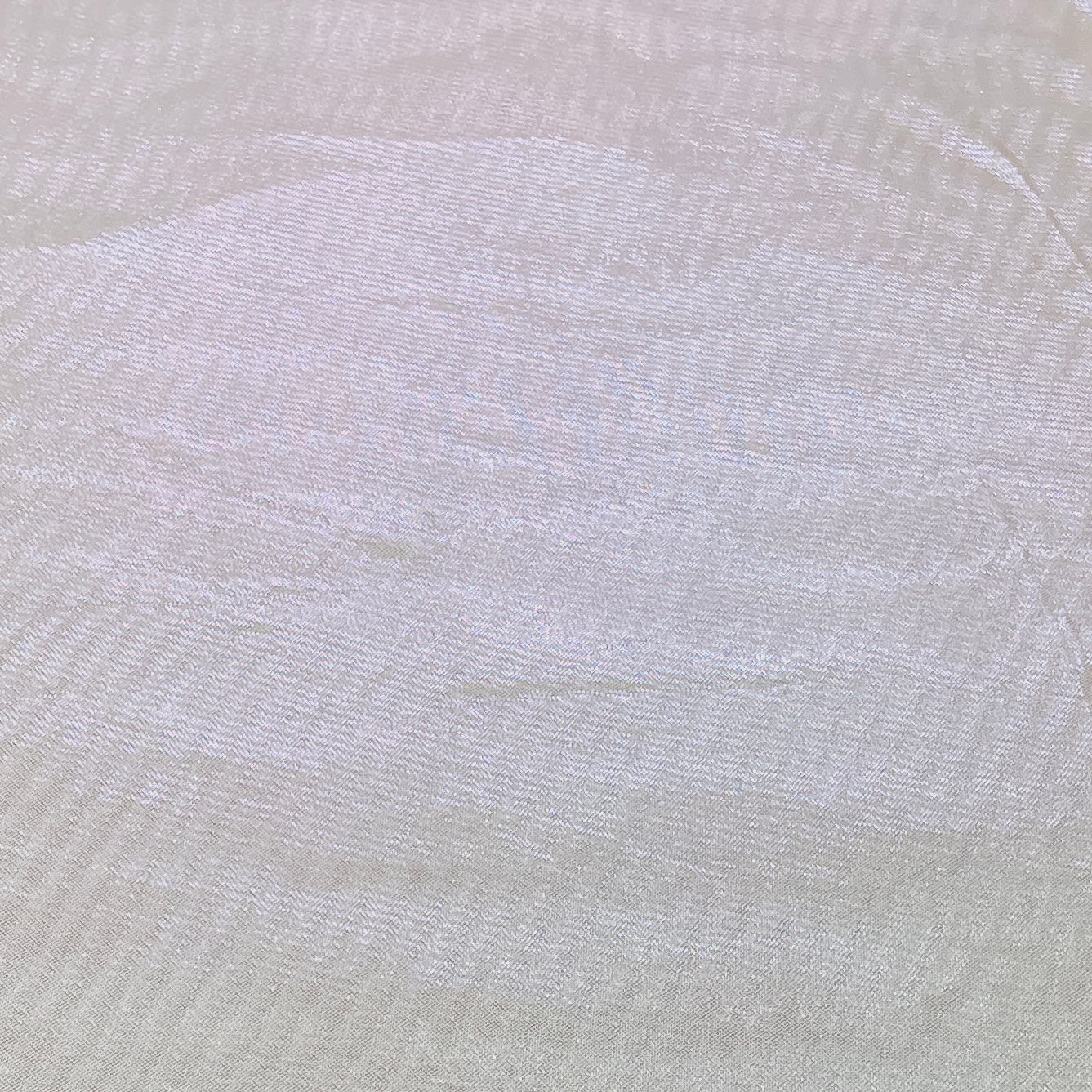 Light Pink 3D Shimmer Foil Imported Knit Lycra Fabric - TradeUNO