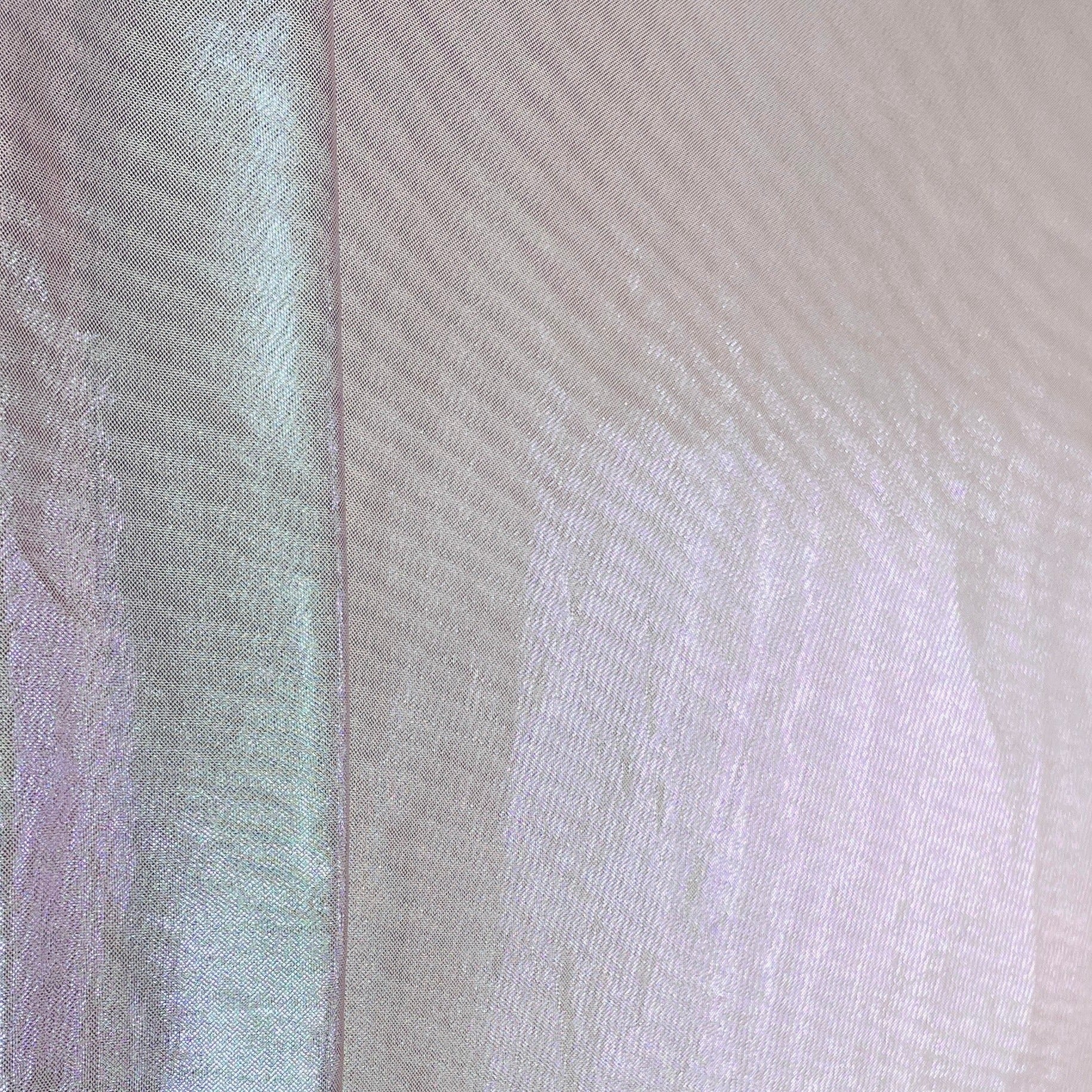 Light Pink 3D Shimmer Foil Imported Knit Lycra Fabric - TradeUNO