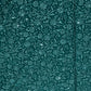 Classic Green Floral Thread Sequence Thread Embroidery Velvet  Fabric