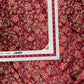 Red Floral Printed Velvet Fabric - TradeUNO