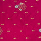Classic Magenta Floral Sequence Embroidery Velvet Fabric