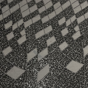 Classic Black Sequence Embroidery Net Fabric