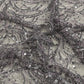 Classic Eggplant Purple Pearl Sequence Embroidery Net Fabric