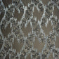 Premium Brown Abstract Pearl Imported CutDana Handcrafted Net Fabric