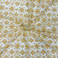 Mustard Yellow Geometrical Embroidery Lace Fabric - TradeUNO