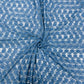 Aegean Blue Floral Print Crochet Fabric