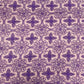 Amethyst Purple Floral Print Crochet Fabric