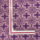 Amethyst Purple Floral Print Crochet Fabric