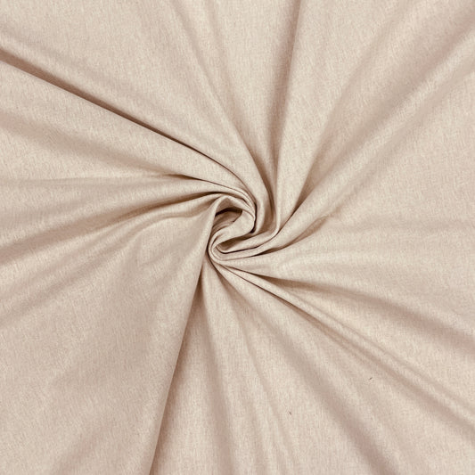 Cream Solid Tweed Woollen Suiting Fabric