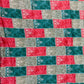 Red With Green Floral Embroidery Sequence Chinnon - TradeUNO
