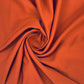 Rust Brown Solid Banana Crepe Fabric - TradeUNO