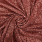 Rust Red Stripe Sequence Crushed Net Imported Fabric - TradeUNO