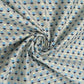 Premium Cream Blue Buti Work Chanderi Fabric
