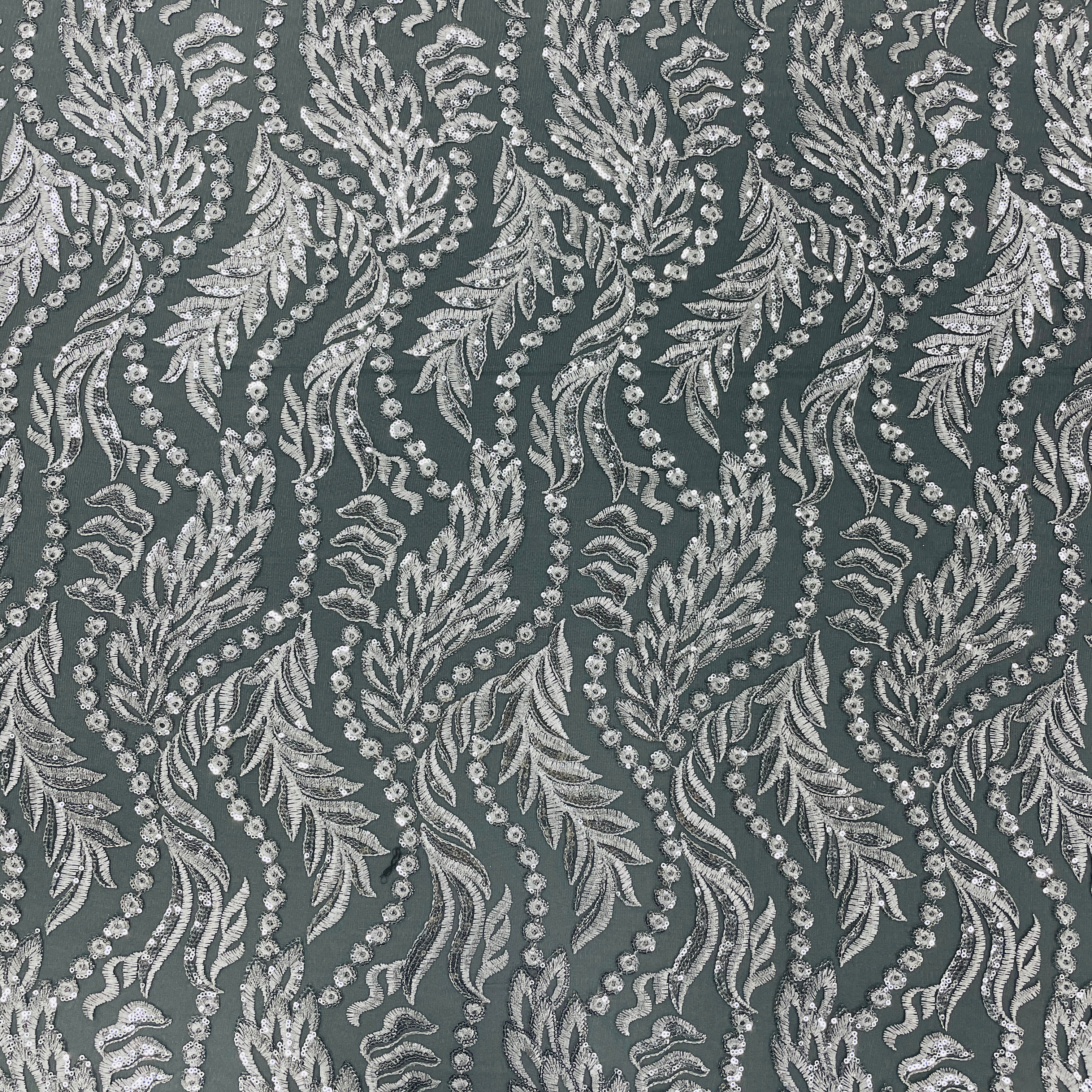 Grey Net FabricSequence Fabric - TradeUNO