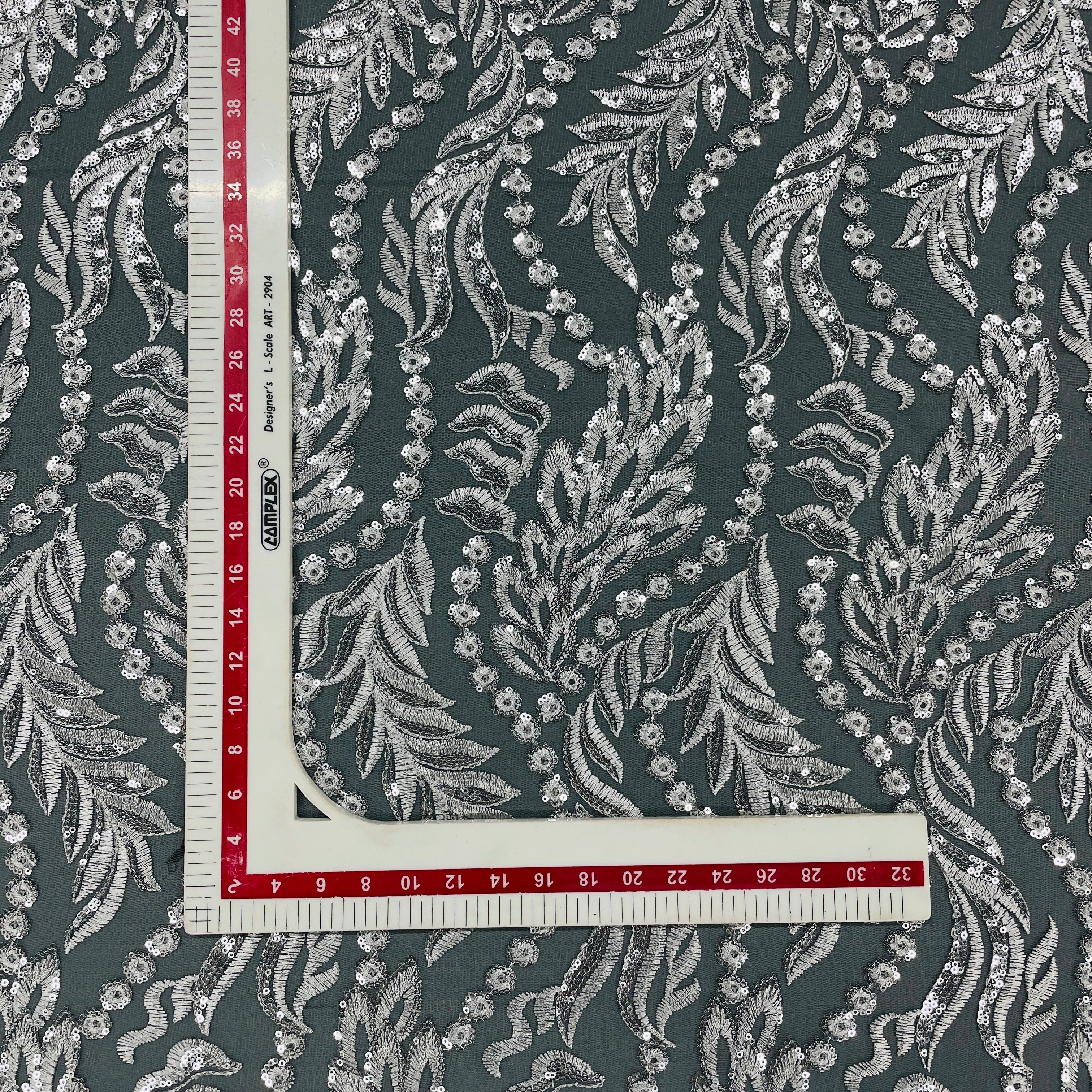 Grey Net FabricSequence Fabric - TradeUNO