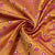 Premium Orange Traditional Print Tanchui Jamewar Silk Fabric