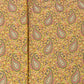 Premium Orange Traditional Paisley Print Tanchui Jamewar Silk Fabric