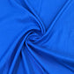 Premium Blue Solid Poly Satin Fabric