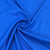 Premium Blue Solid Poly Satin Fabric