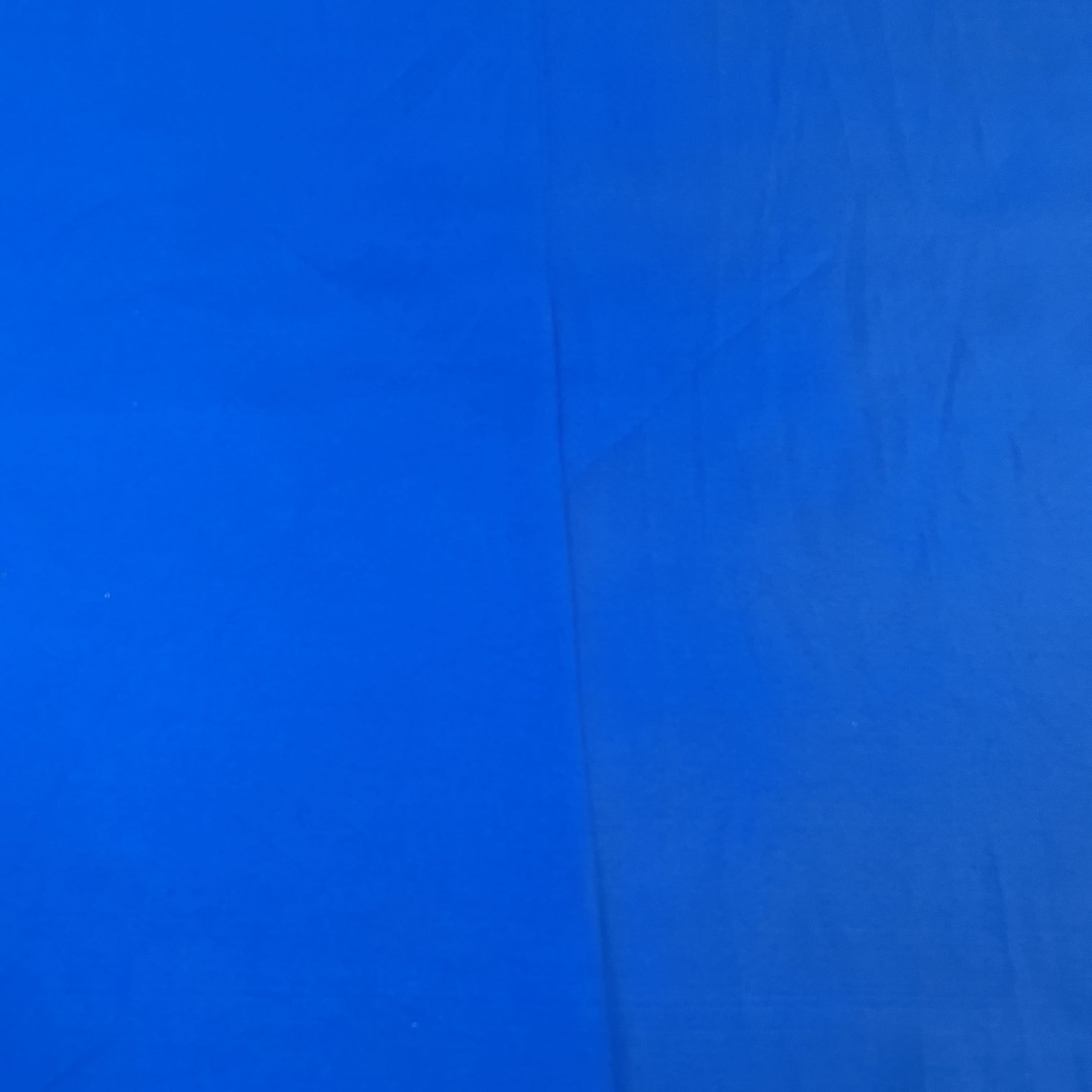 Premium Blue Solid Poly Satin Fabric