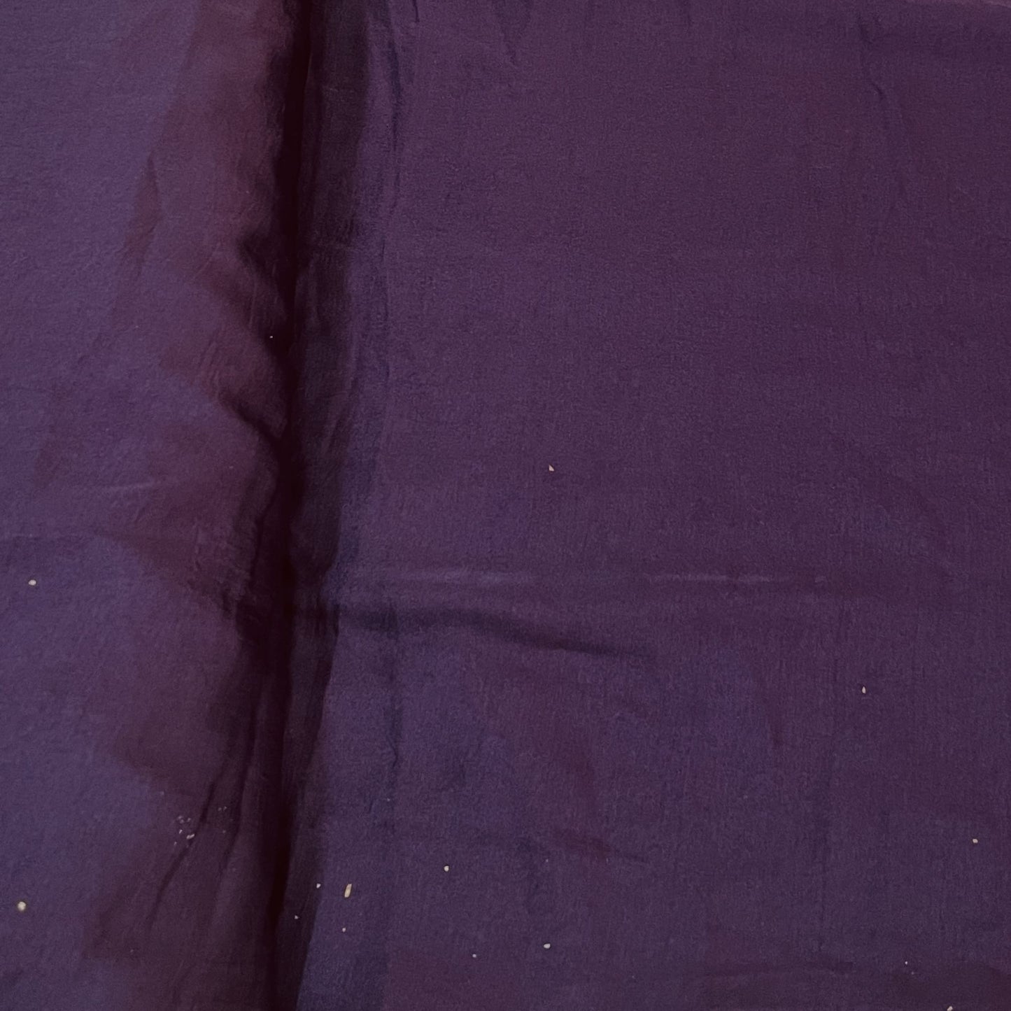 Premium Eggplant Purple Solid Bemberg Silk Fabric