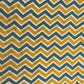 Yellow & Grey Chevron Print Cotton Fabric - TradeUNO