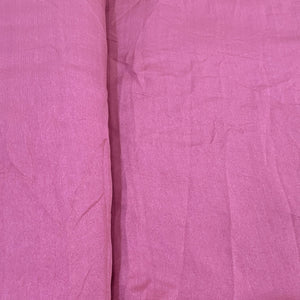 Premium French Rose Pink Solid Bemberg Silk Fabric
