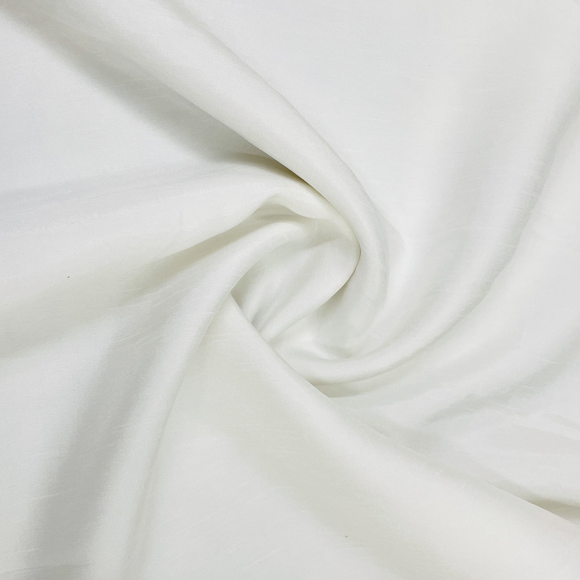 Premium White Solid Dyeable Raw Silk Fabric